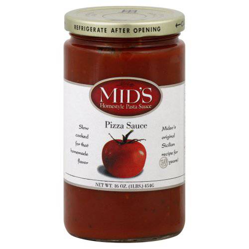 Mid’s Pizza Sauce, 16 OZ (Pack of 12)
