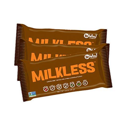 No Whey Foods - Milkless Chocolate Bars (3 Pack) - Vegan, Dairy Free, Peanut Free, Nut Free, Soy Free, Gluten Free
