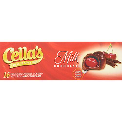 Cella’s Cherries Covered with Real Milk Chocolate - 16 CT 8oz