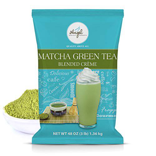 Angel Specialty Products Matcha Green Tea Blended Crème Mix [3 LB]