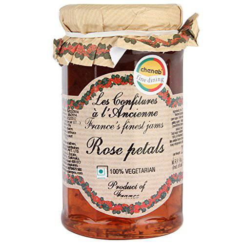 Rose Petal Jam Andresy All natural French jam pure sugar cane 9.52 oz jar Confitures a l’Ancienne, One