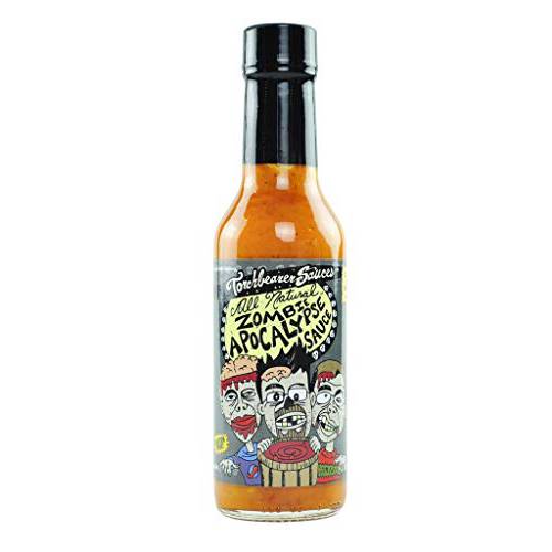 Torchbearer Sauces Zombie Apocalypse Ghost Chili Hot Sauce, 5 Fl Oz - All Natural, Vegan, Extract Free, Made in USA, Featured on Hot Ones