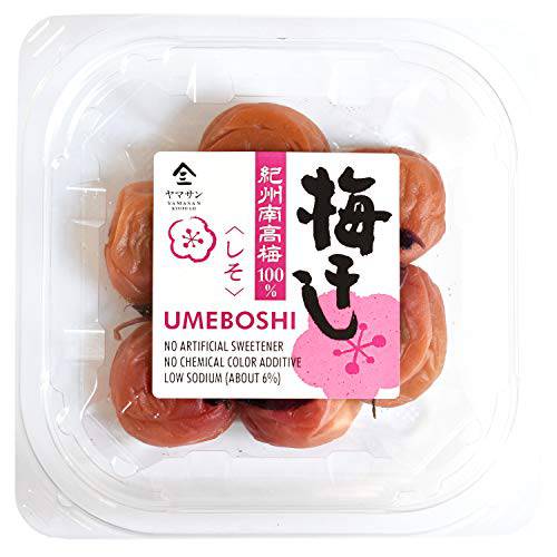 UMEBOSHI -SHISO HERB BLEND- Using The Premier Brand KISHU NANKO-UME 100%- Low Sodium, No Artificial Sweetener, No Chemical Color Additive 5.29oz