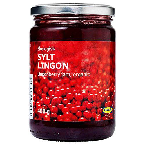 Sylt Lingon, Lingonberry Preserves, Ikea Food, 14 Ounces, (Pack of 4)