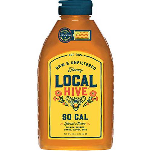 Local Hive, Raw and Unfiltered Honey, Southern California, 40oz