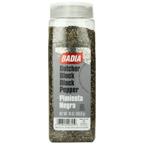 Badia Black Pepper Butcher Block, 16 Ounce
