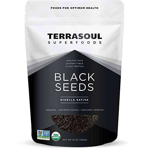 Terrasoul Superfoods Organic Black Cumin Seeds (Nigella Sativa), 1 Lb - Digestive Health | Immunity