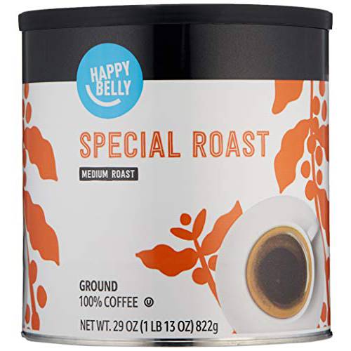 Amazon Brand - Happy Belly Special Roast Canister Coffee, Medium Roast, 29 Ounce