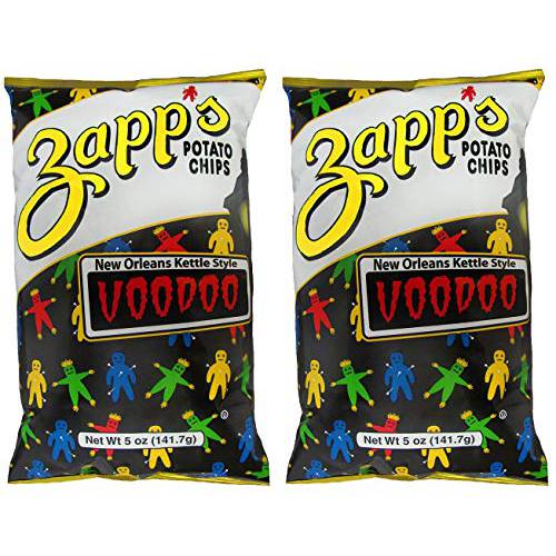 Zapps Potato Chips - NEW ORLEANS KETTLE STYLE VOODOO - 2 x 5 oz