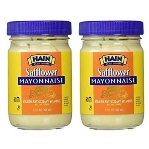 Hain Regular Safflower Mayonnaise, 12 ounces (Pack of 2)