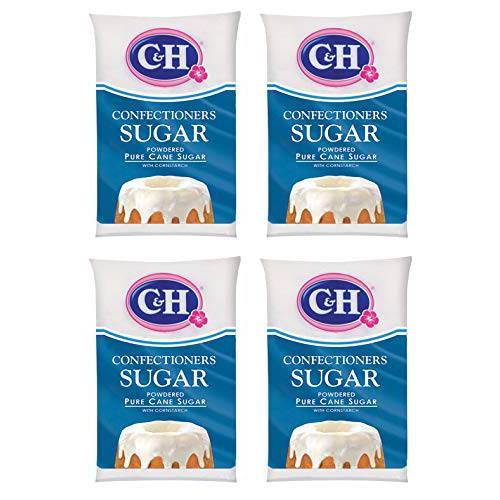 C&H, Pure Cane, Powdered Sugar, 32oz Bag - PACK OF 4