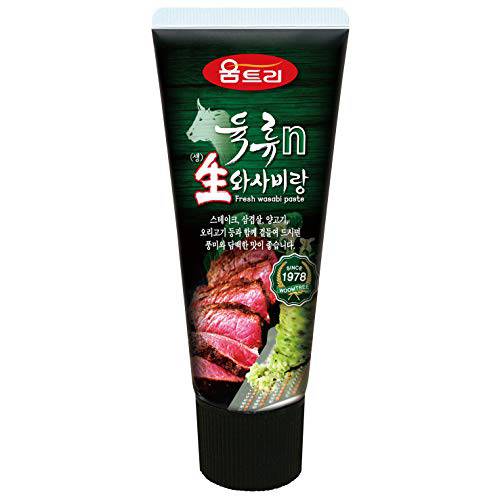 Woomtree Fresh Wasabi paste sauce For Steak, 4.2 oz- Tube | Korean Food | Fresh horseradish 39%
