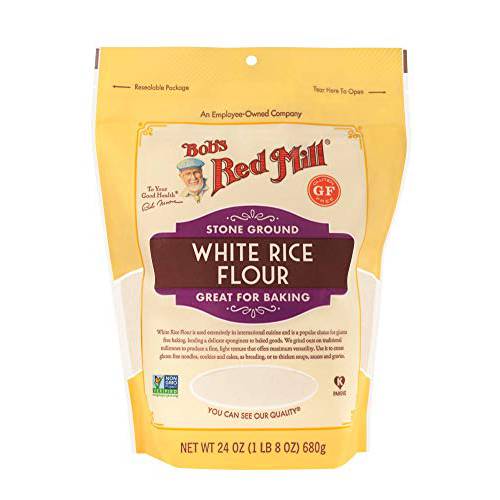 Bob’s Red Mill Gluten Free White Rice Flour, 24 Ounce (Pack of 1)
