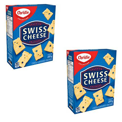Christie Swiss Cheese Crackers 2 Boxes (200 grams x 2 Boxes)
