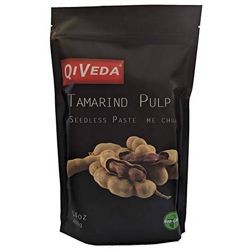 QiVeda Premium Tamarind Pulp | Seedless Paste | Me Chua | 14oz (400g)