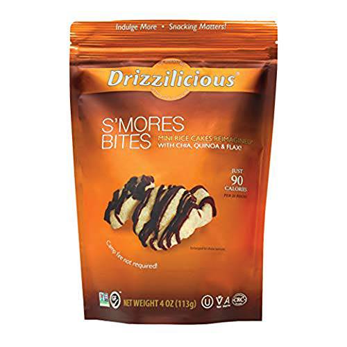 Drizzilicious Crunchy Drizzle Bites S’Mores Gluten Free 4 Oz. Pack Of 3.