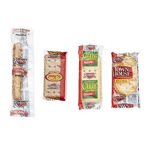Keebler Mixed Cracker Variety Pack, .26 Ounce (Pack of 100) - with Make Your Day Bag Clip
