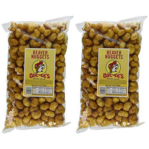 Buc-ee’s Famous Beaver Nuggets Sweet Corn Puff Snacks, 13 Ounces (Pack of Two 13 Ounce Bags - 26 Ounces Total))