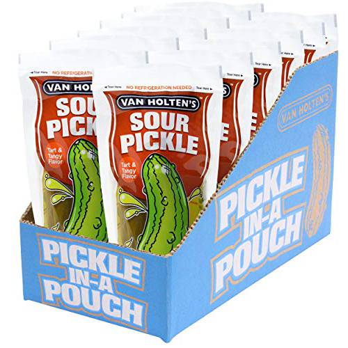 Van Holten’s Pickles - Jumbo Sour Pickle-In-A-Pouch - 12 Pack