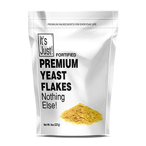 It’s Just - Yeast Flakes, Nutritional Yeast, Premium Fortified, Nooch, Vegan Cheese Substitute (8 Ounces)
