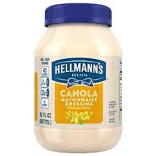 Hellmann’s Mayonnaise Dressing, Canola Cholesterol Free, 30 oz (Pack of 2)
