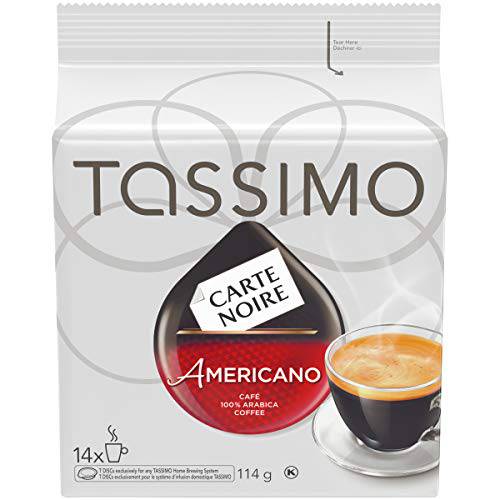 Tassimo Carte Noire Americano Coffee, Single Serve T-Discs, 14 T-Discs, 114G