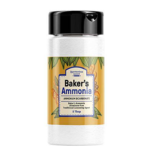 Ammonium Bicarbonate (5 Tbsp) Food Grade Baker’s Ammonia, Aluminum-Free, Traditional Leavening Agent