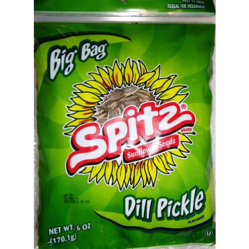 Spitz Dill Pickle Sunflower Seeds 6 Oz Bag