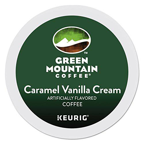 CARAMEL VANILLA CREAM Flavored Coffee - by Green Mountain - 1 box of 24 K-Cups