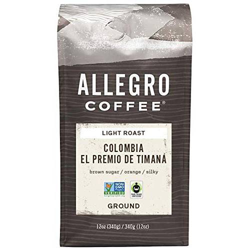 Allegro Coffee, Coffee Colombia El Premio De Timana Ground, 12 Ounce