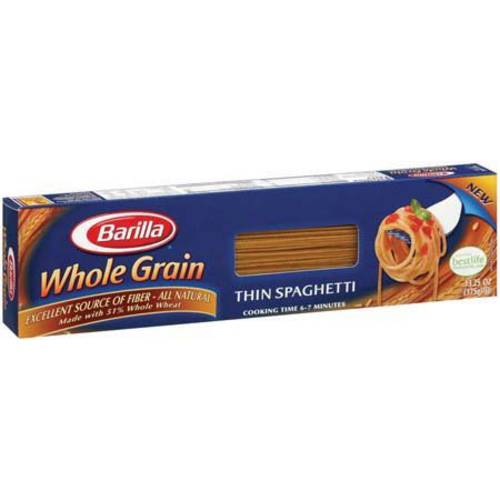 Barilla Whole Grain Thin Spaghetti Pasta 16 oz. (Pack of 2)