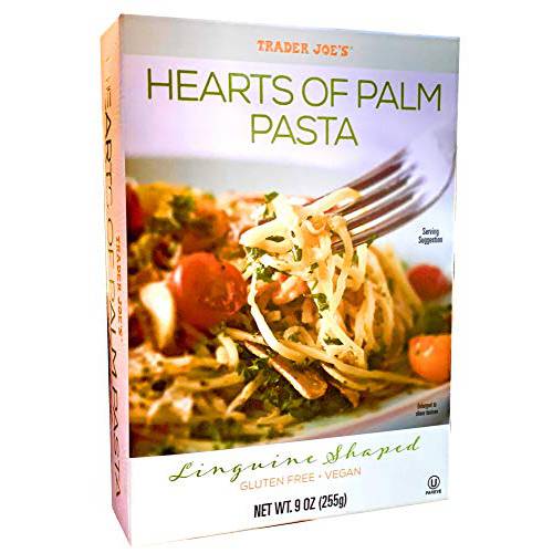 Trader Joe’s Hearts of Palm Pasta, Linguine Shaped, Gluten Free, Vegan, 9 ounces (255 grams)