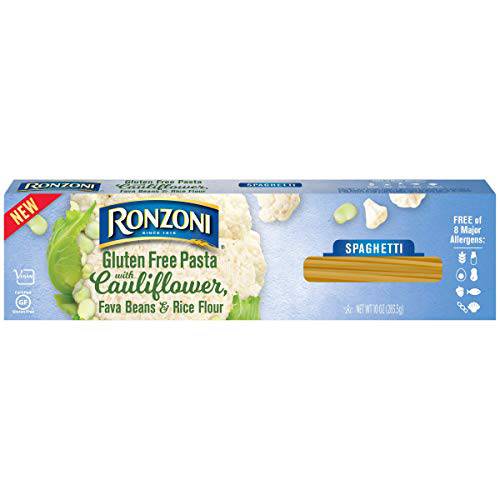 (3) 10 oz boxes RONZONI GLUTEN FREE SPAGHETTI pasta with cauliflower, fava beans & rice flour: Vegan Kosher 8 Allergen Free