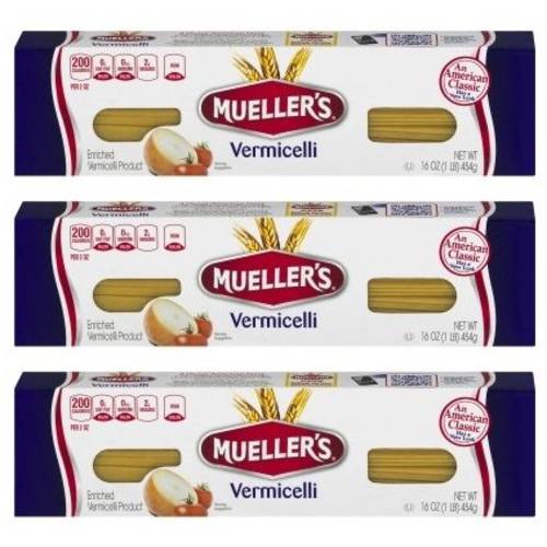 Mueller’s Vermicelli Pasta, 16 oz (Pack of 3)