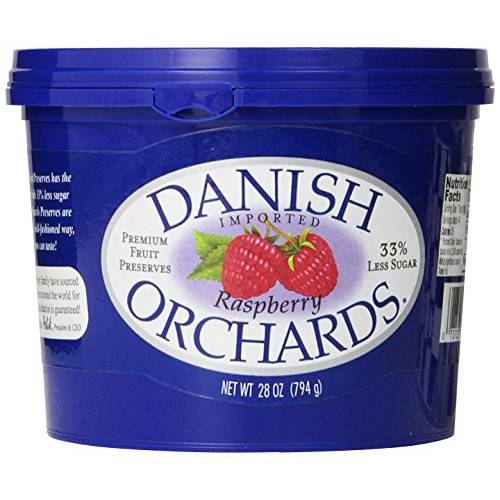 Danish Orchards Preserves, Raspberry, 28 Ounce (Pack of 12)
