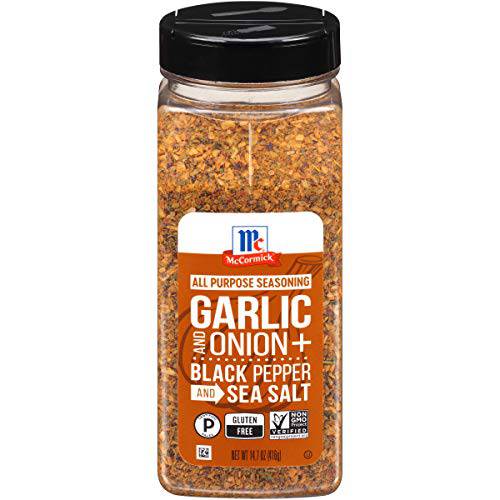 McCormick Garlic and Onion, Black Pepper and Sea Salt All Purpose Seasoning, 14.7 oz