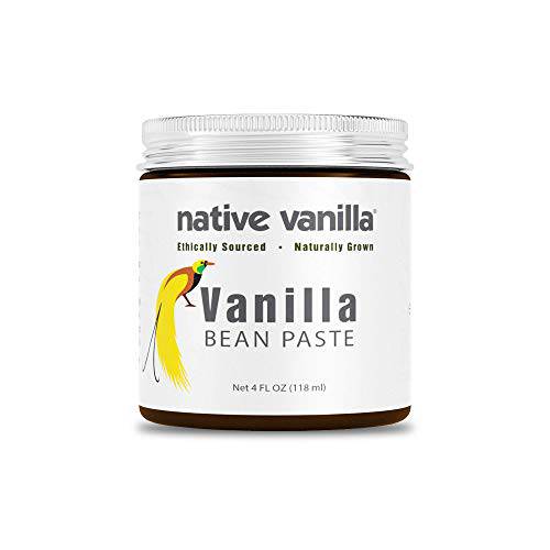 Native Vanilla - All Natural Pure Vanilla Bean Paste - 4 Fl Oz - For the Home Chef for Cooking Baking and Dessert Making