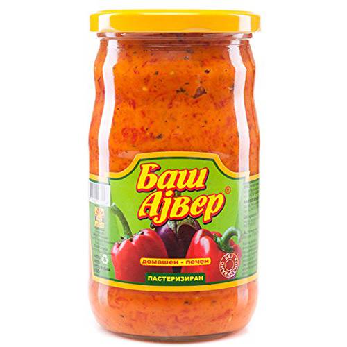 Bas Ajvar mild Homemade roasted pepper and eggplant spread 720ml