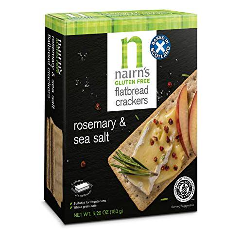 Nairn’s Gluten Free Flatbread Crackers, Rosemary & Sea Salt, 5.29oz