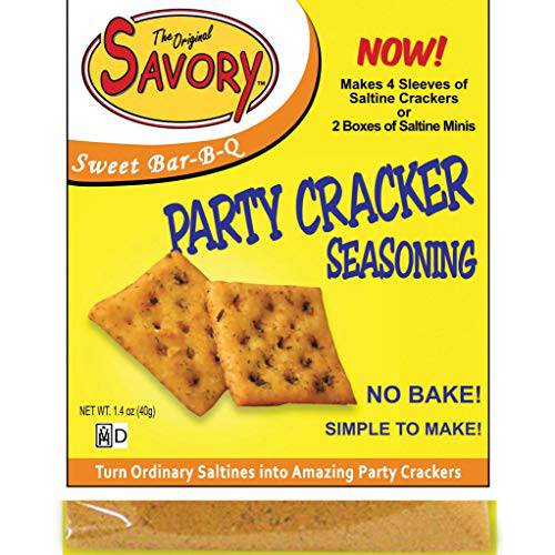 Savory Saltine Seasoning, 1.4 Ounce, Sweet Bar-B-Q, 4 Pack
