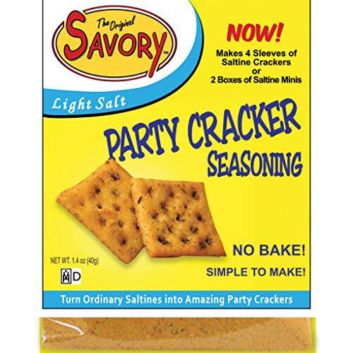 Savory Saltine Seasoning - Low Salt Original Flavor Set of 4