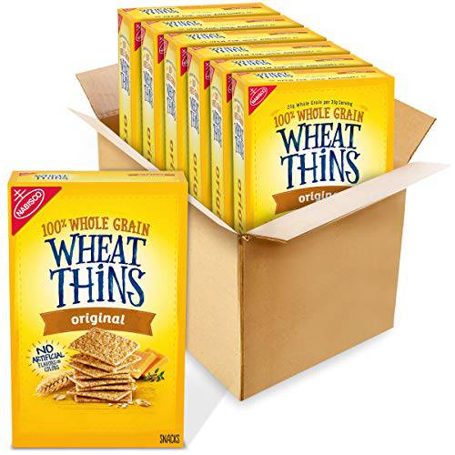 Wheat Thins Original Whole Grain Wheat Crackers, 6 - 8.5 oz Boxes