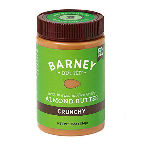 Barney Butter Almond Butter, Crunchy, 16 Ounce Jars (Pack of 3)