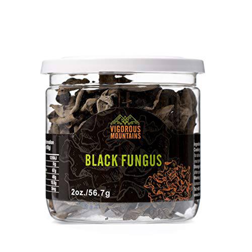 VIGOROUS MOUNTAINS Dried Woodear Mushrooms Black Fungus (2)