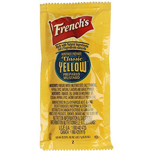 French’s Mustard Packets - 7g /100 ct. Packets