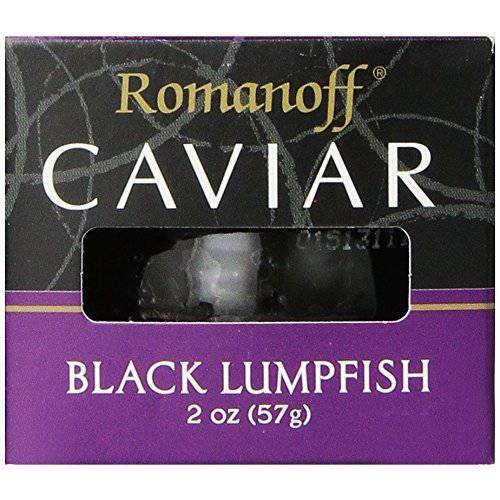 Romanoff Caviar, Black Lumpfish, 2 Oz., (Pack of 3)