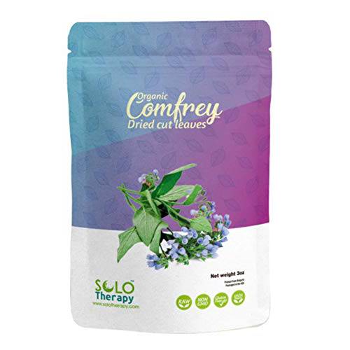 Comfrey Dried Cut Leaves , 3 oz , Symphytum Officinale , Comfrey Leaf Tea 3 oz , Resealable Bag , Product from Bulgaria, Packaged in The USA (3 oz (Pack of 1))