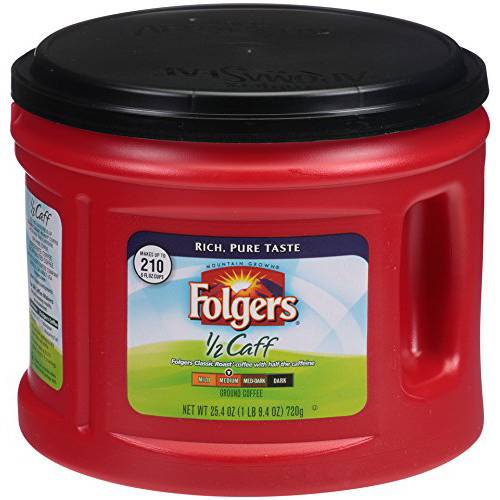 Folgers Half Caff Ground Coffee, 25.4 Ounce