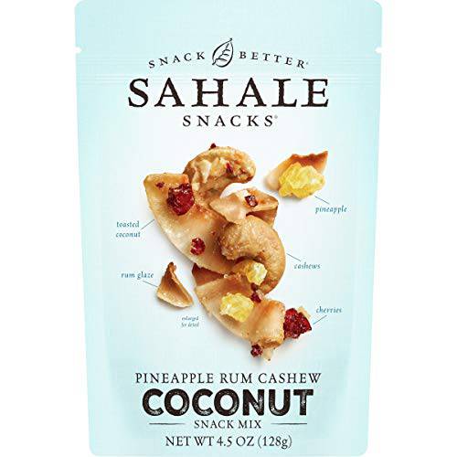 Sahale Snacks Pineapple Rum Cashew Coconut Snack Mix, 4.5 Ounces