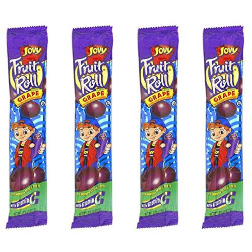 Jovy Fruit Roll Snacks - Grape (16 Packets per Order) - Perfect for Snacks & Packed Lunches